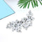 Crystal Flower Hair Clips Rhinestone Barrettes Bride Hairpins Hair Jewelry