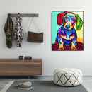 Painting By Numbers Kit DIY Color Dog Hand Painted Canvas Oil Art Picture