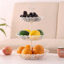 1X(1 Set Of 3-Tier Fruit Plate Cake Holder Fruit Stand Beautiful Home Decor