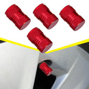 4X Red Auto Car Tyre Rim Valve Wheel Stem Air Port Dust Caps Cover Accessory HOT