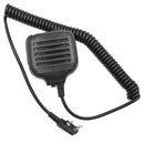 Two Way Radio Waterproof Remote Speaker Microphone Black with 3.5mm Jack