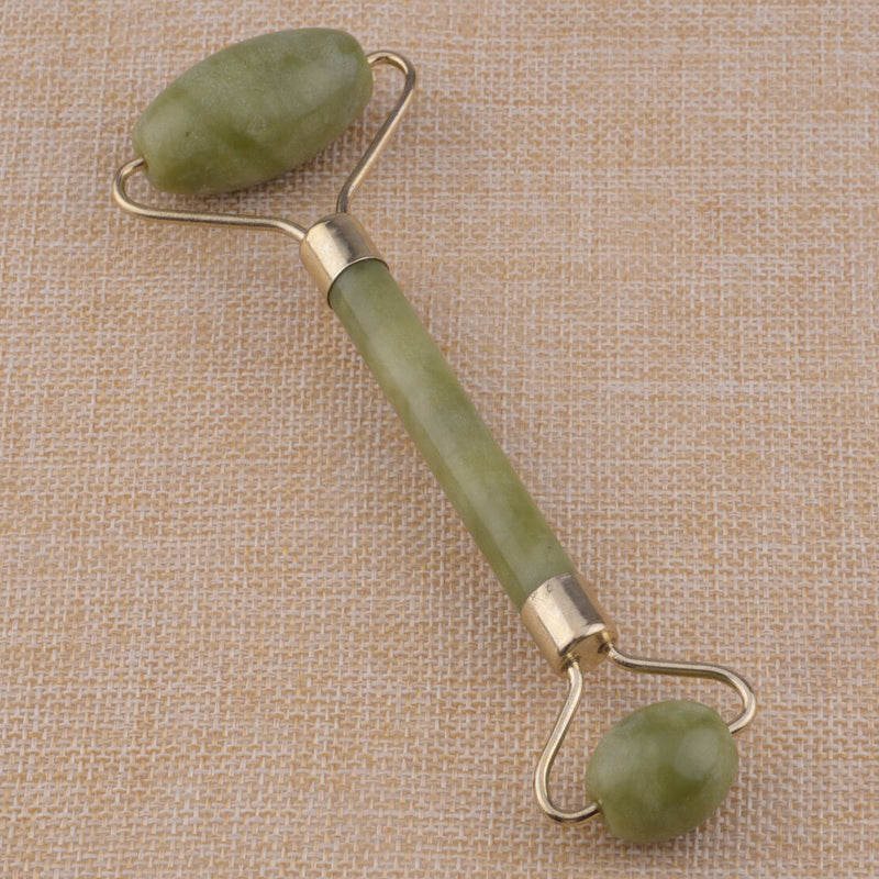 Beauty Green Nature Healthy Body Head Neck Foot Jade Roller Facial Massager SPA