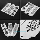 3pcs Plastic Cake Stencil Set Sugarcraft Biscuit Decorating Mold DIY Baking Tool