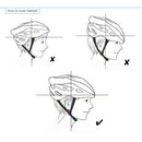 Ultralight Cycling Bike Helmet with Removable Visor Magnetic Goggles Black