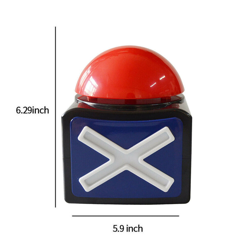 1- Game Answer Buzzer Alarm Button W/ Sound Light Quiz Got Talent Buzzer