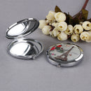 Woman makeup compact pocket tower mirrors portable double-side folding mirrorJ!j