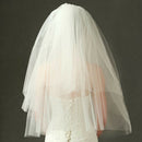 Multi Layer Bridal Wedding Veils Headpieces Length White 80cm Fluffy