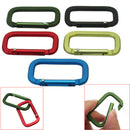 5x D-Ring Key Aluminum Carabiner Keyring Chain Snap Hook Clip Karabiner Camping