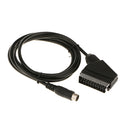 RGB Scart Cable TV Lead Black 4.5mm PVC Copper for Sega Saturn SS Console