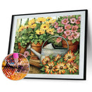 Full Round Drill 5D DIY Diamond Painting Flower Embroidery Art Kit (LG151)