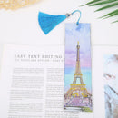 DIY Tower Special Shaped Diamond Painting Leather Tassel Bookmark Crafts