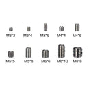 330 Pieces 304 Stainless Steel M3/4/5/6/8 Hex Head Socket Set Screw Assortm
