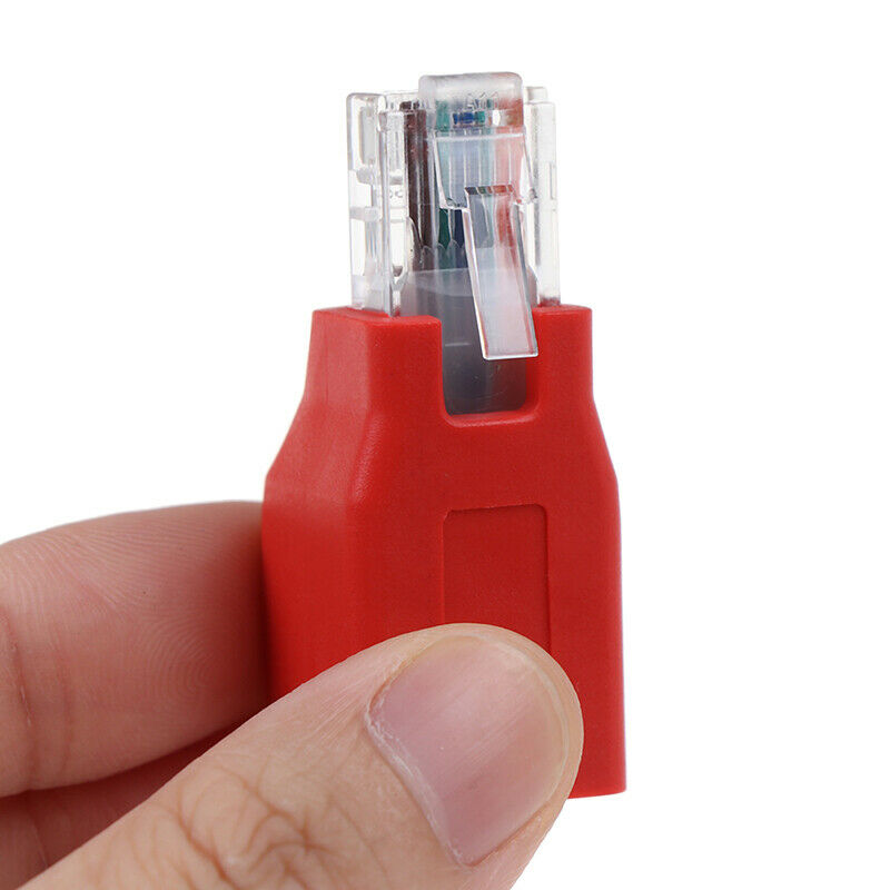 RJ45 Male to Female Connected Crossover Cable  Adapter Conver zq