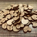 200Pcs Rustic Wooden Love Heart Wedding Table Scatter Wood Top Craft Decora U0X5