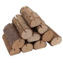 10pcs Wooden Wedding Name Place Card Holders Clip Photo Table Number Stand