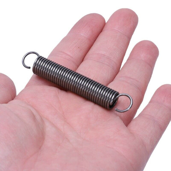 1.2mmx10x65mm Metal Dual Hook Tension Spring 4pcs Z4E2