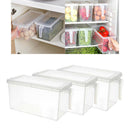 3pcs Refrigerator Food Egg Storage Box Fridge Kitchen Organizer Space Saving