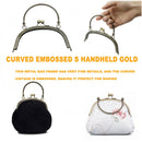 16.5cm Embossed Wallet Metal Handle Arc-shaped for DIY Handware Accessories