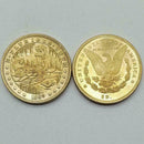1889 Treasure lamp and Eagle Coin Collection Golden L8G4