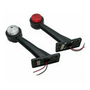 2pcs 12 LED Side Outline Stalk Marker Lights Lamp Trailer TSEAU
