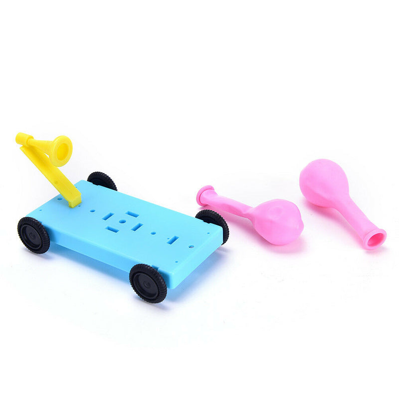 Science Physical Experiments Homemade Balloon Recoil Car DIY Materials For KidJR