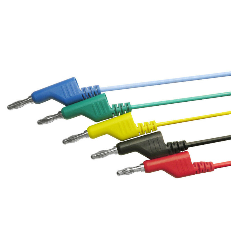 10 Packs Banana Plug to Alligator Clip Cable Kit 120cm Accessories 1000V