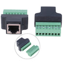 RJ45 to Screw Terminal Adaptor RJ45 Female to 8 Pin connector  for CCTV D3C