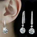 Rhinestone Crystal Ear Studs Earrings Drop Dangle Hoop Earrings Women Jewelry LJ