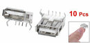 10PCS USB Type A Standard Port Female Solder Soldering Jacks Connector P7M1
