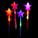 LED Flashing Hollow Star Wand Holiday Concert Party Lights Up Glow Sticks # #s
