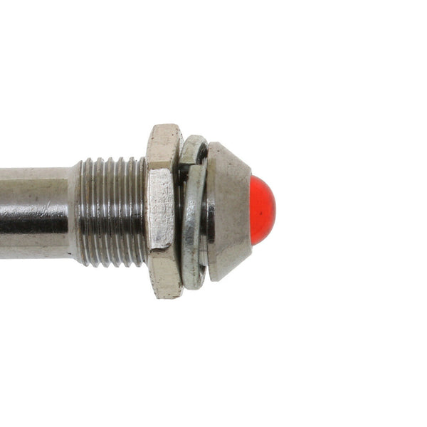 10pcs 8mm 24V Red LED Metal Indicator Light XD8-2