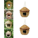 2x Grass Bird Nest Breeding Box Wild Grass Weave Canary Finch Budgie House S
