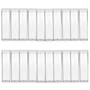 20 Pcs 25mm Protective Tube Holder Clear Round Cases Coin Storage Boxes