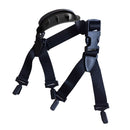 Universal Batting Bicycle Safety Helmet Chin Strap with Chin Cup Black Nylon
