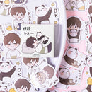45pcs cute cartoon panda DIY Diary Craft Stickers Scrapbooking decorJA%o