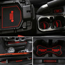 Non-Slip Gate Slot Mats Latex Door Pad Cup Mat for Jeep Wrangler Jl 2018 20 I1K5
