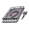 RC 1:10 Roof Luggage Rack 6 LED Lights Bar for D90 RC4WD SCX10 Axial
