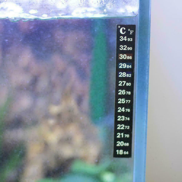 Fish Tank Aquarium Thermometer Temperature Â°F Fahrenheit StickOn Supply Sti