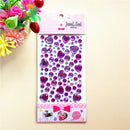 Self Adhesive Glitter Heart Style Crystal Jewel Diamond StickerRhinestoneStrip3c