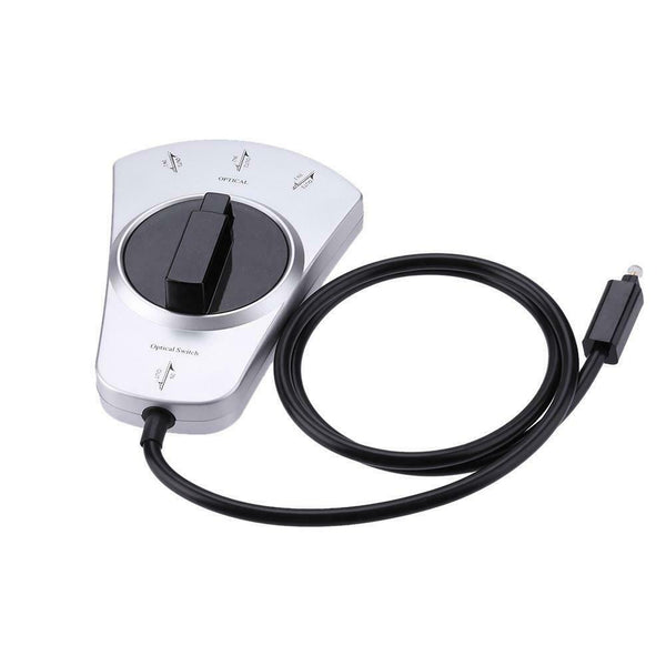 Digital Audio Optical Fiber Cable Toslink 3-Way Selector Switch 3 To 1 #JT1