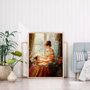 Full Drill Diamond Painting Bead Art DIY Mosaic Kit (A1261 Mom and Girl)