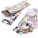 10PC Newspaper Series Nail Foils Stickers Transfer Paper Nail Art Decoration DIY