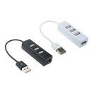 4-Port USB Adapter for LAPTOP ADAPTER black 1M Multi Splitter Expansion