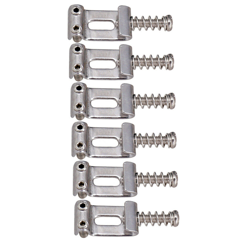 6 Pieces Zinc Alloy Saddles String Set Replacement For Electric Guitar Bridge -