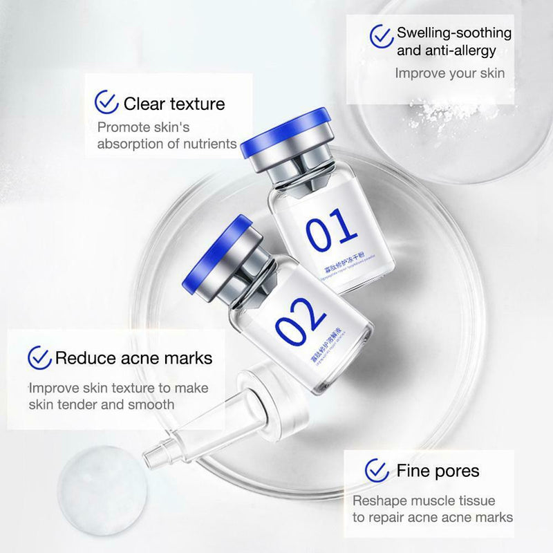 Face Repair Powder Oligopeptide Lyophilized Solution Acne Blood Caps Pore Shrink