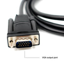 HDMI to VGA Adapter Male to Male 4 Feet Cable for PC Monitor Projector HDTV A