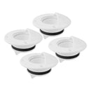 4x Boat Nylon Scupper Stopper Bungs with Gasket Seal Drain Holes Accessories
