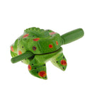 Green Carved Thai Wooden Croaking Instrument Musical Sound Handcraft Art
