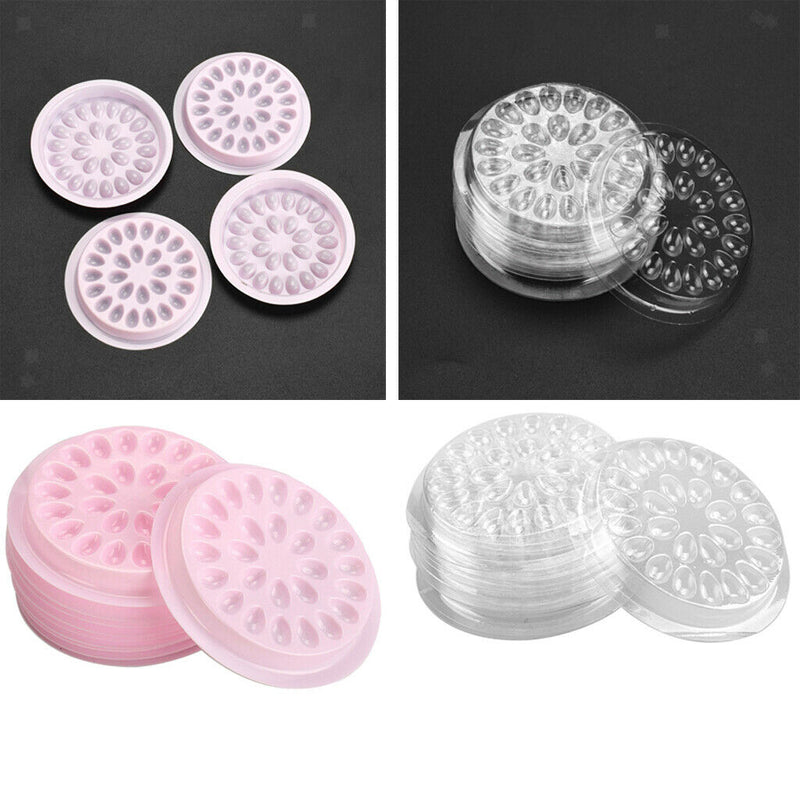 Almencla 20pcs Lashes Glue Gasket Tray False Eyelash