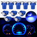 10pcs T5 B8.5D 5050 1SMD LED Dashboard Dash Gauge Instrument Light Bulbs Blue